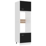 Armoire à micro-ondes  3016496-15 Noir - Blanc