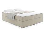 Boxspringbett mit Topper MARCE-BW Beige - Breite: 180 cm - H4