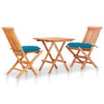 Bistro-Set-k315 ( 3-tlg ) Blau - Massivholz