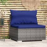 Canapé intermédiaire de jardin 3017300 Bleu foncé - Gris