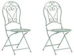 Bistro Set TRENTO 3-tlg Grün - Metall - 70 x 95 x 70 cm