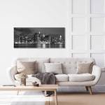 Tableau new york panorama city lights 120 x 50 cm - Verre