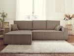 Ecksofa DELLIA Taupe