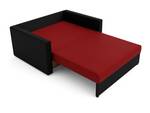 Sofa HEVI Schwarz - Rot - Breite: 132 cm