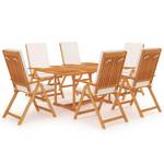 Garten-Essgruppe (7-teilig) 3007499-4 Braun - Creme - Weiß