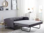 2-Sitzer Sofa BELFAST Schwarz - Grau - Textil - 140 x 68 x 80 cm