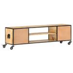 TV-Schrank D438 Braun - Massivholz - 30 x 39 x 130 cm