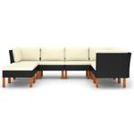 Garten-Sofa-Set (8-teilig) 3009634-15 Schwarz