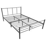 Metallbett Laos Dunkelgrau Grau - Breite: 122 cm