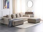 Ecksofa LUNGO 2-tlg Beige - Naturfaser - 285 x 62 x 160 cm