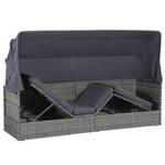 Gartensofa 43962 Grau - Kunststoff - Polyrattan - 205 x 70 x 62 cm