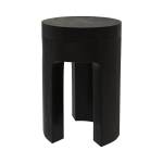 Table basse Sonda Noir - Bois massif - 30 x 43 x 30 cm