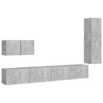 TV-Schrank 4er Set D759 Grau - Holzwerkstoff - 30 x 30 x 60 cm