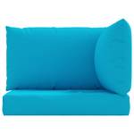 Coussin de palette (lot de 3) 3010062-2 Bleu - Textile - 60 x 6 x 60 cm