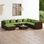 Garten-Lounge-Set (8-teilig) 3013633-12 Braun - Grün