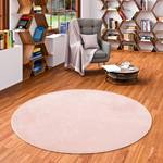 Luxus Soft-Velours Teppich Verona Rund Hellrosa - 200 x 200 cm