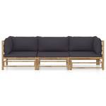 Garten-Lounge-Set (3-teilig) 3009675-3 Dunkelgrau