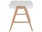 Bureau SHESLAY Marron - Blanc - Bois manufacturé - 120 x 75 x 70 cm