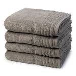 Supersoft set de serviettes set de 4 Gris