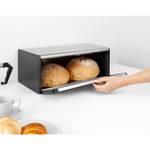 Fall Front Bread Bin Silber - Metall - 47 x 19 x 25 cm