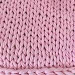 rosa Knit small, Decke Juna Chunky