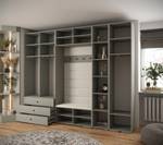 Garderobe Inova 3 Z11 Braun - Gold - Grau - Gold