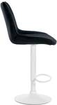 Tabouret de bar Toni Lot de 2 Noir