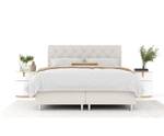 Boxspringbett Otus Beige - Breite: 140 cm