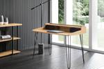 Schreibtisch STUDIO Braun - Holzwerkstoff - Massivholz - 110 x 89 x 60 cm