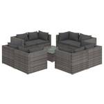 Salon de jardin (lot de 9) 3013631-3 Anthracite - Gris