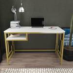 Schreibtisch Kennesaw Gold - Weiß