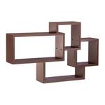 Étagère flottante murale 4 cubes Marron - Bois manufacturé - 69 x 42 x 12 cm