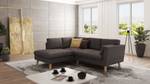 Ecksofa Honey Khaki - Ecke davorstehend links