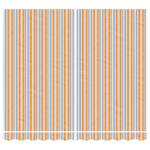 Markisenstoff 3007858 Blau - Orange - 245 x 280 cm