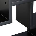 Wandregal Cube freischwebend Schwarz - Holzwerkstoff - 69 x 42 x 12 cm