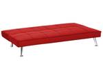 3-Sitzer Sofa HASLE Rot - Silber