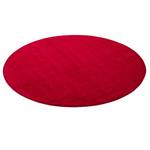 Hochflor Velours Teppich Luna Rund Rot - 160 x 160 cm