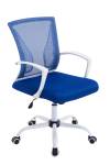 Chaise de bureau Tracy Bleu - Blanc