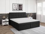 Boxspringbett Mokpo Schwarz - Breite: 204 cm