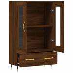 Highboard DE5067 Eiche Schwarzbraun Dekor