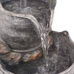 Fontaine d'eau Gris - Métal - Pierre - 34 x 92 x 34 cm