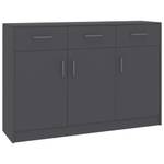 Sideboard 3000172 Grau - Holzwerkstoff - Metall - 30 x 30 x 110 cm