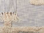 Couverture HOSPET Beige - Gris - Fibres naturelles - 130 x 1 x 180 cm