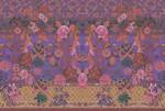 Fototapete Sati 1 Walls by Patel Braun - Pink - Violett - Kunststoff - Textil - 400 x 270 x 0 cm