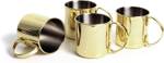 Kupferbecher-Set EW-MM-4807G  4-tlg Gold - Metall - 9 x 9 x 14 cm