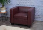 fauteuil lounge Lille Brun rouge