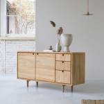 Buffet Jonàk Braun - Massivholz - Holzart/Dekor - 145 x 76 x 45 cm