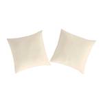 2 Taies d'oreiller en coton  PURE Beige