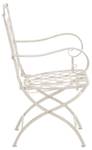 Chaises de jardin Adara Lot de 2 Blanc crème