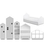 Kindermöbel-Set MIRUM (6er-Set) Grau - Weiß